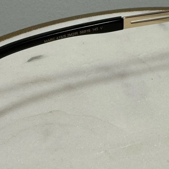 Marc Jacobs Black Sunglasses with Yellow Case - Picture 6 of 10